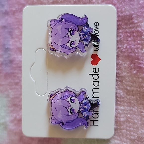 Manga Jewelry - NWT Handmade Keqing Genshin Impact Earrings
